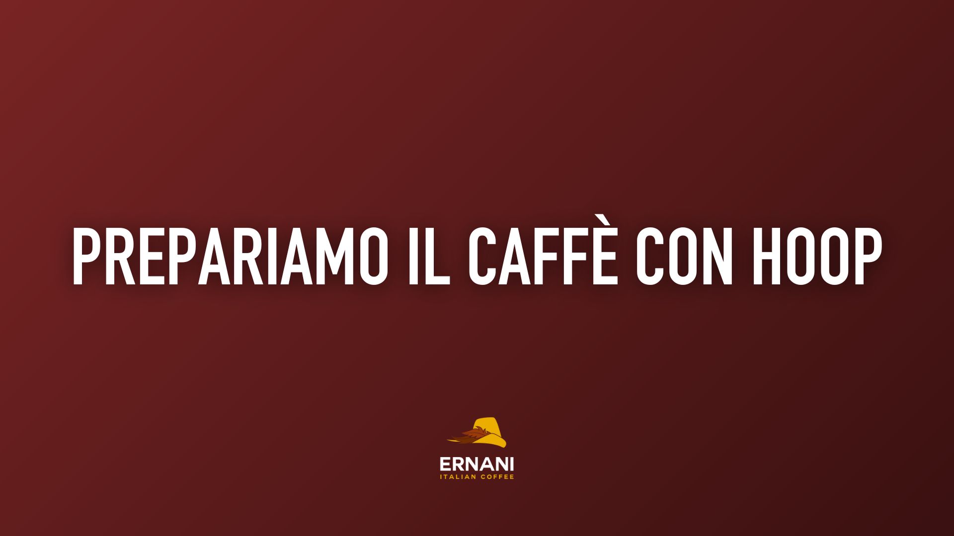 Copertina del video "Prepariamo un caffè con il metodo di estrazione Hoop" da Martina di Caffè Ernani