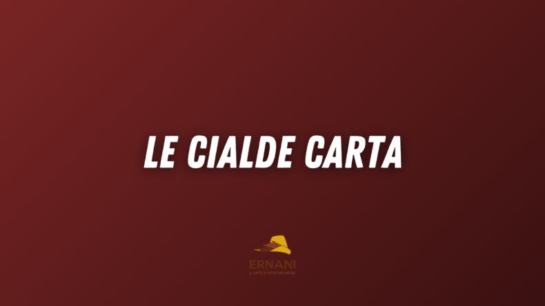 Copertina video Youtube di Caffè Ernani con scritto "Le Cialde Carta"